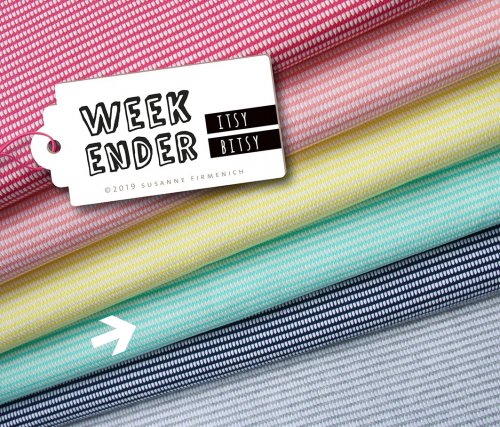 RESTSTÜCK 70cm !!! - Bio Jacquard Jersey - Itsy Bitsy Knit - verdino/meringa - Weekender - Hamburger Liebe - Albstoffe